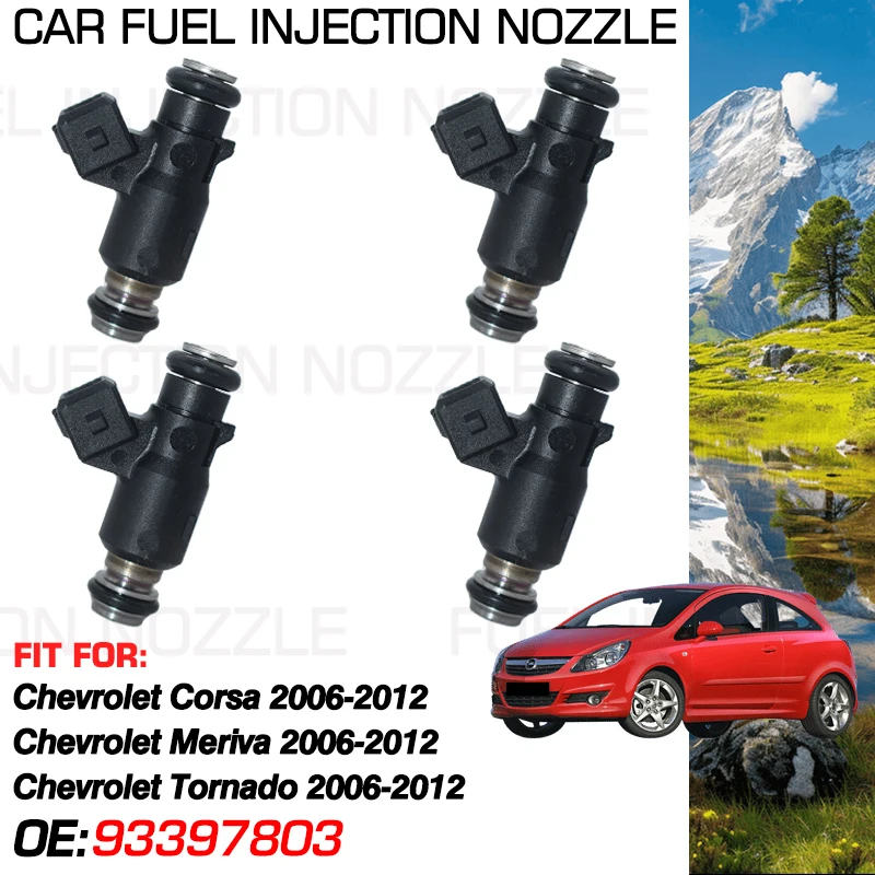 for Chevrolet Corsa Chevrolet Meriva Chevrolet Tornado 2006-2012 Car Accessories 1x Car Fuel Injectors Nozzle Injection 93397803