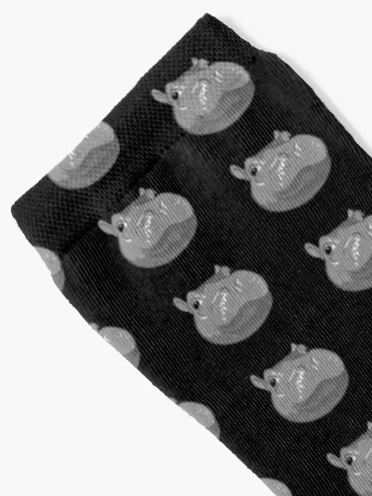 Hippo | Fiona | Cincinnati Zoo (black) Socks gift luxury Thermal man winter Running Socks For Girls Men's