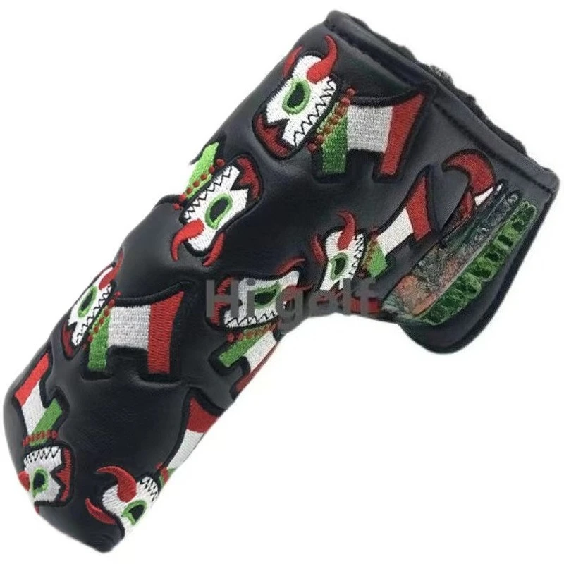

Outdoor golf training, brand-new black bull golf putting head cover