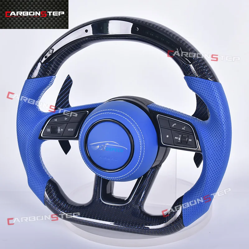 

Real Carbon Fiber Car Steering Wheel For Audis RS3 S3 RS4 S4 RS5 S5 A3 A4 A5