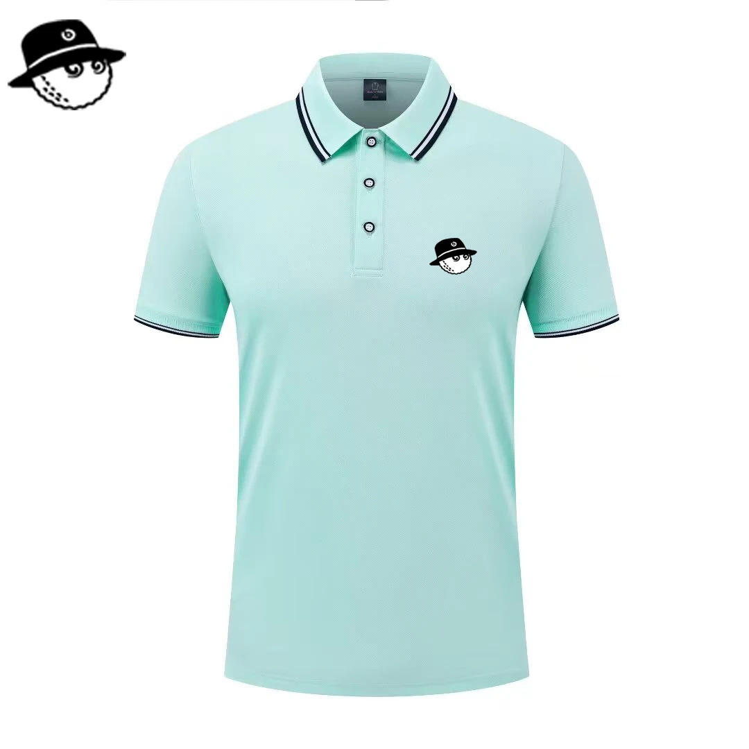 Men Summer Fashion Slim Fit Sport Short Sleeve 100% Polyester Polo Shirt Fake Pocket Decoration Casual Sport Golf Polo Shirt image 4