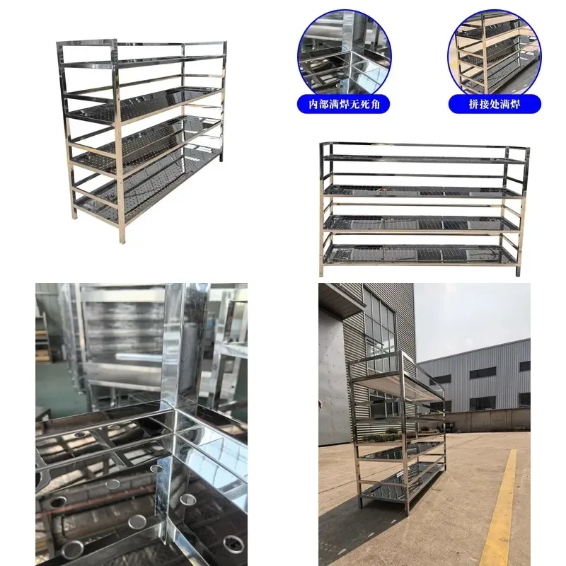 SQLSilver Stainless Steel Shelf Hollow Storage Rack Low Price Warehouse Shelving Unit for Home Organization