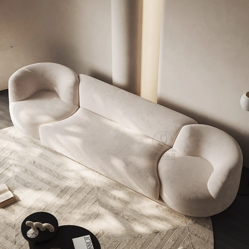M1L  light luxury rotating paradise sofa creative living room modern simple large apartment straight row fabric sofa