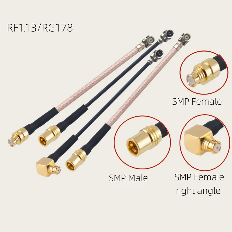 IPX Generation SMP RF Patch Cord RF1.13/ RG178 Cable for Router Connectionord