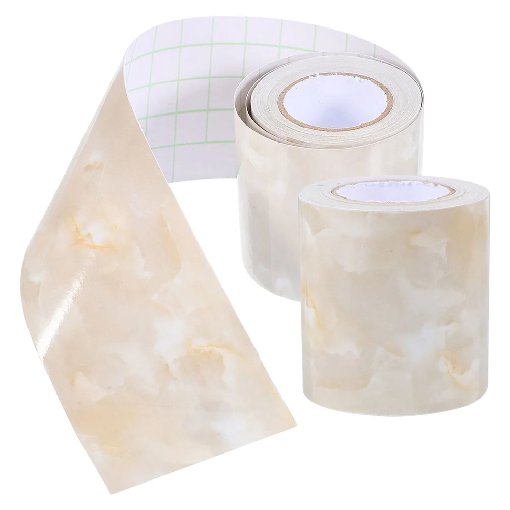 2 لفات من الرخام ذاتية اللصق غطاء لوح التفاف مرن لتزيين جدران اللوح وخلفية غرفة المعيشة #5