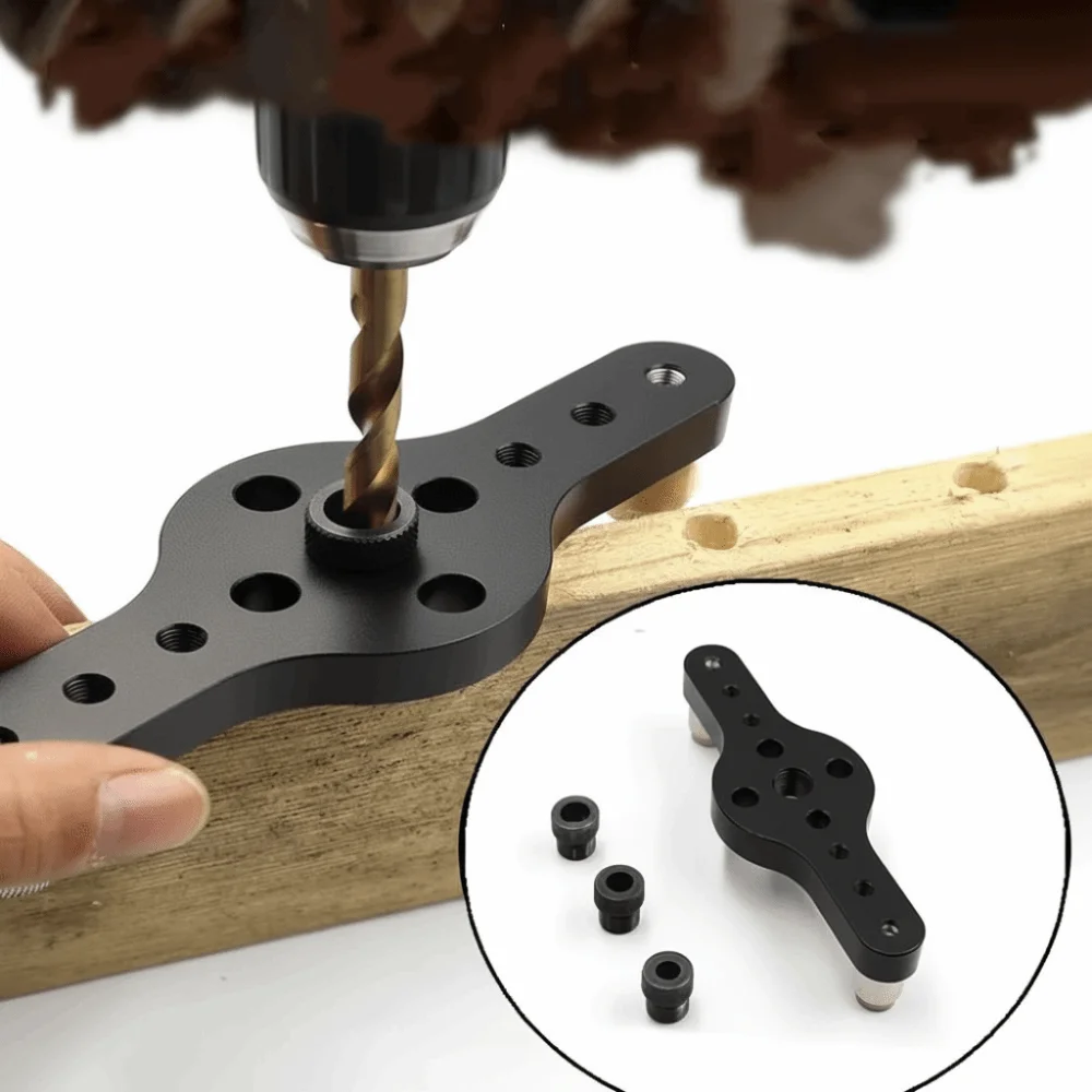 

Alloy Material Vertical Hole Jig 6/8/10mm Size High Precision Pocket Hole Jig Straight Hole Drilling Safe and Durable