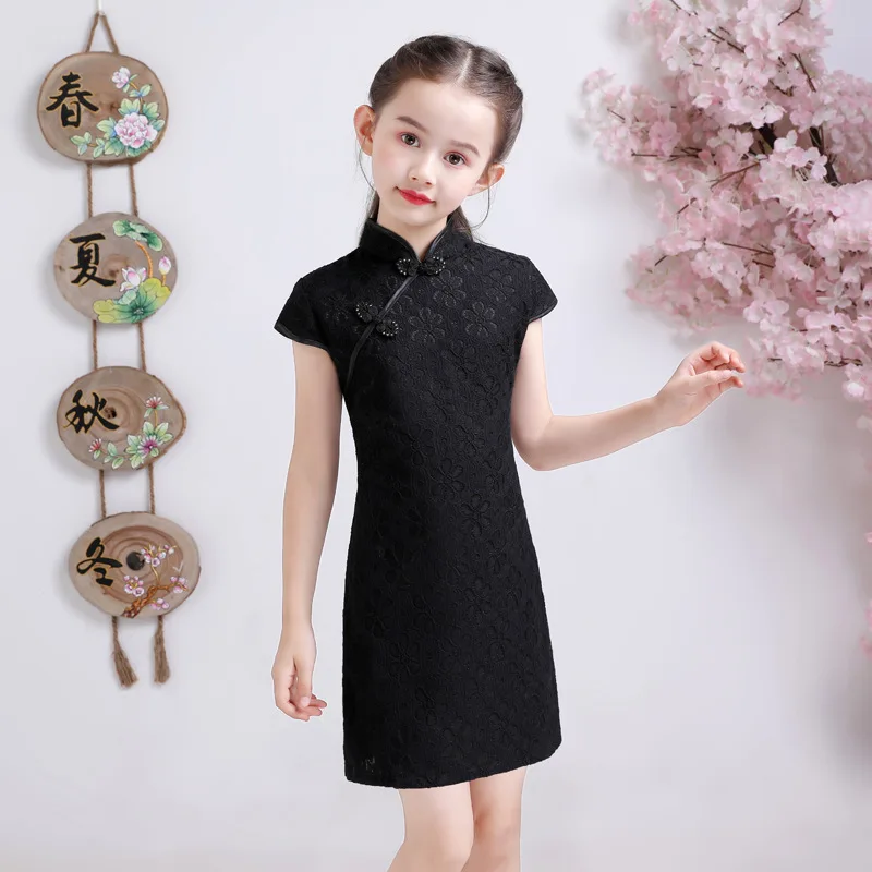 

Летние платья для девочек Cheongsams Hanfu, праздничный костюм Тан, детская одежда, платье Qipao для девочек, детская одежда, Vestidos