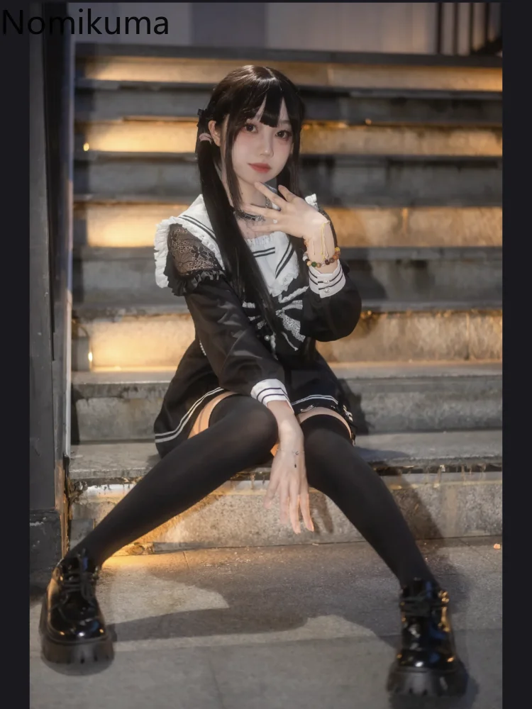 Zweiteilige Sets Damen-Outfits, Preppy-Stil, Matrosenkragen, hohe Taille, Tunika-Kleid, weites Bein, Shorts, Anzug, schickes süßes Set, Roupas Femme