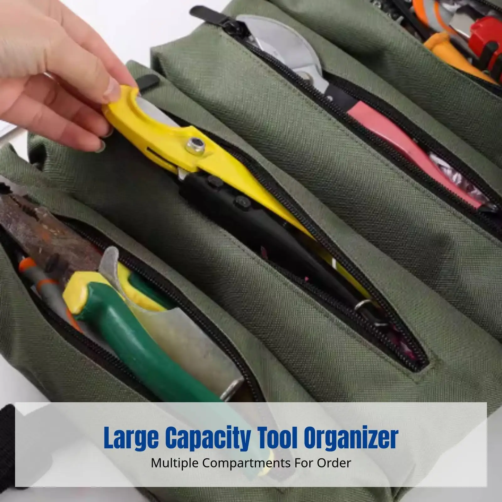 Vehicle Repair Tool Organizer Bag with Multi Pocket Portable Oxford Cloth Maintenance Case for Car Garage