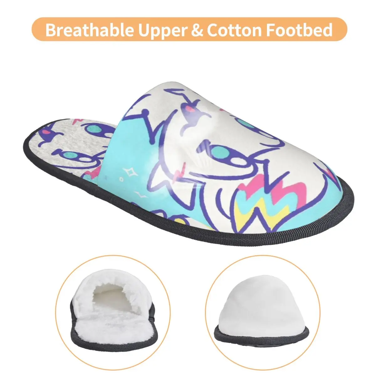 شبشب Boykisser Silly Cat House غير قابل للانزلاق من إسفنج الذاكرة الناعم المصنوع من الفرو لغرفة النوم