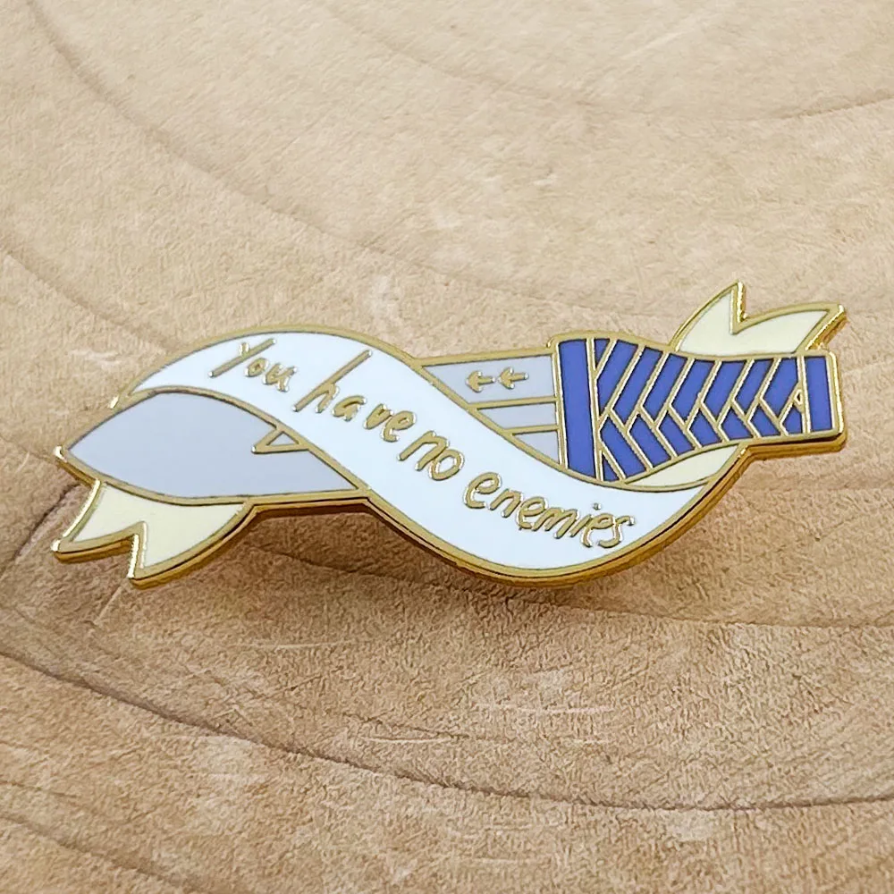 ليس لديك أعداء المينا دبوس Thorfinn Karlsefni Shortsword شارة Vinland Saga الطرفية مجوهرات هدية #1