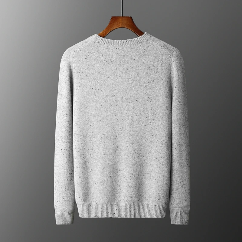 100% Kaschmir Herren pullover Herbst/Winter neue 7 Nadeln verdickt Rundhals gestrickt Pullover Bottom Shirt Langarm Herren bekleidung