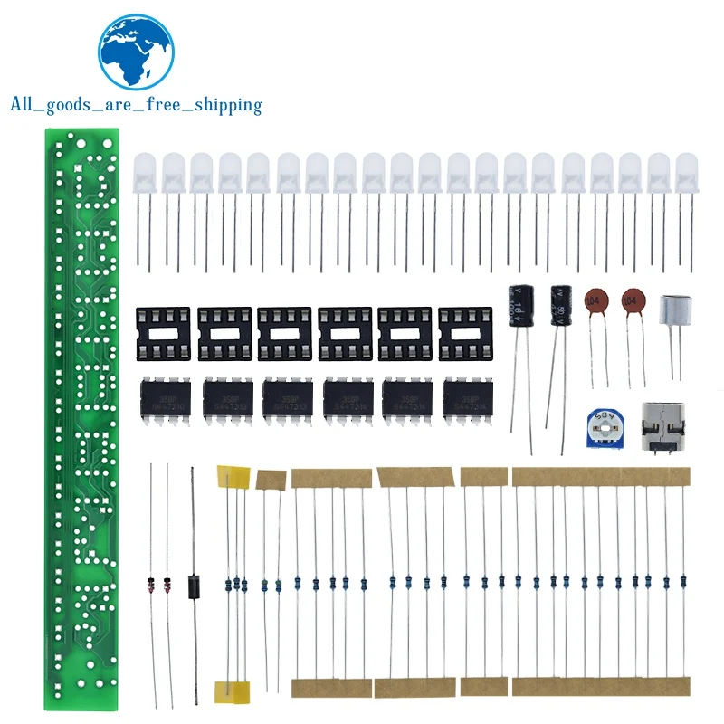 

Комплект ламп аудиоспектра USB, светодиодный индикатор уровня громкости автомобиля, печатная плата музыкального аудиодисплея для увеличения практических условий эксплуатации