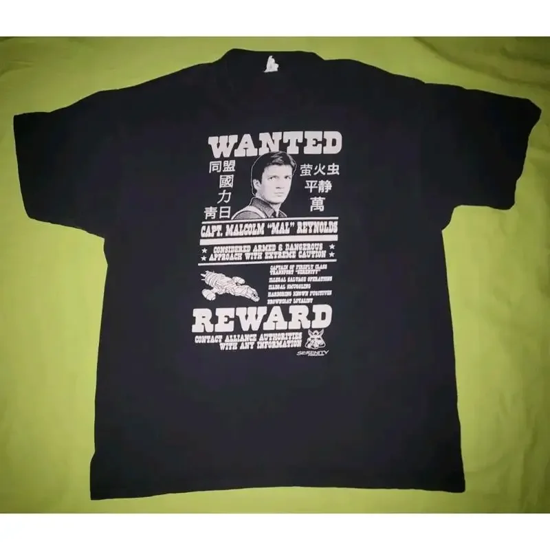 Firefly Serenity Movie Captian Malcolm Reynolds XL T Shirt Socks Nathan Fillion