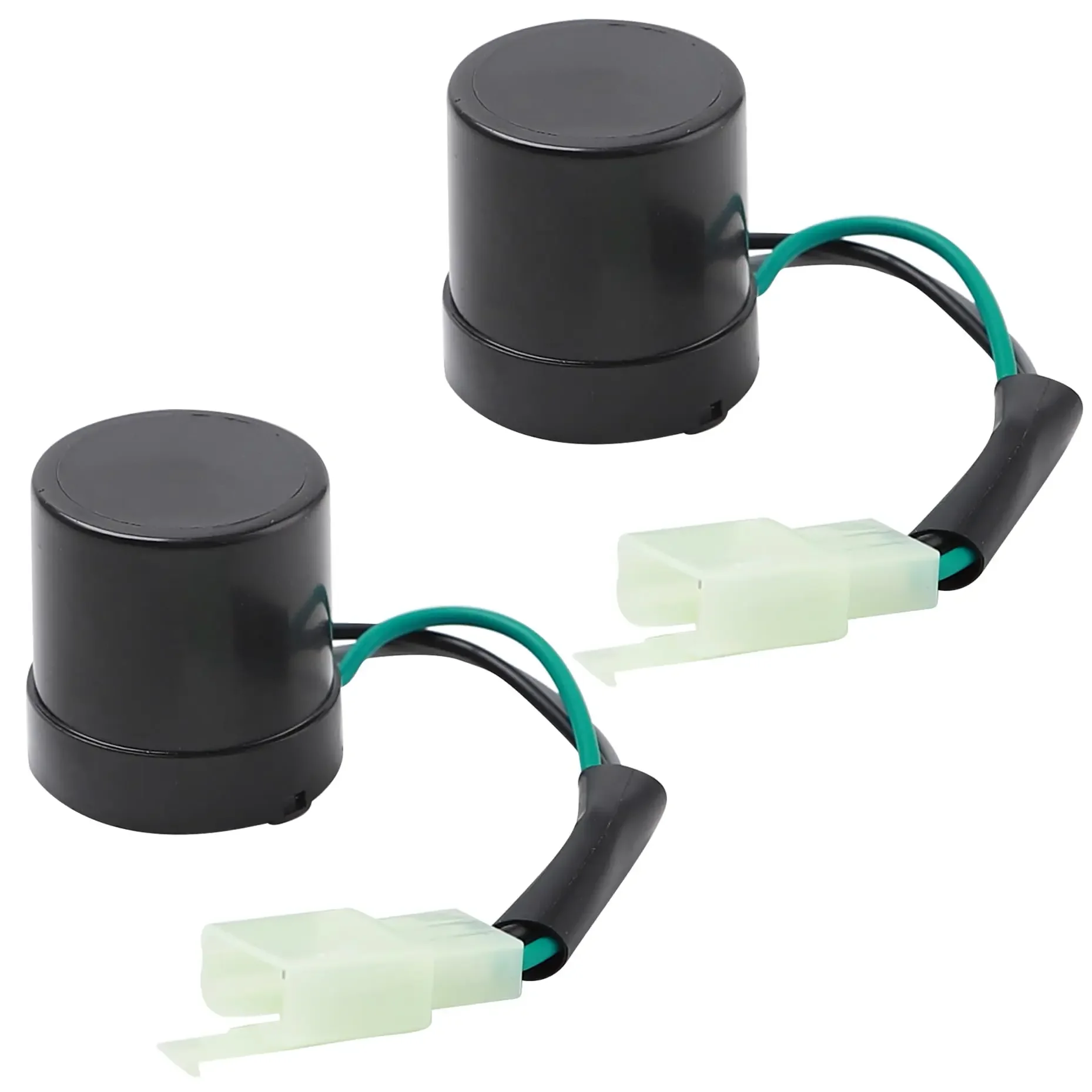 

2Pcs Motoecycle 3 PIN Turn Signal Flasher Blinker Relay in PP Material for Chinese GY6 Scooter Moped ATV UTV, 12V Silent Style