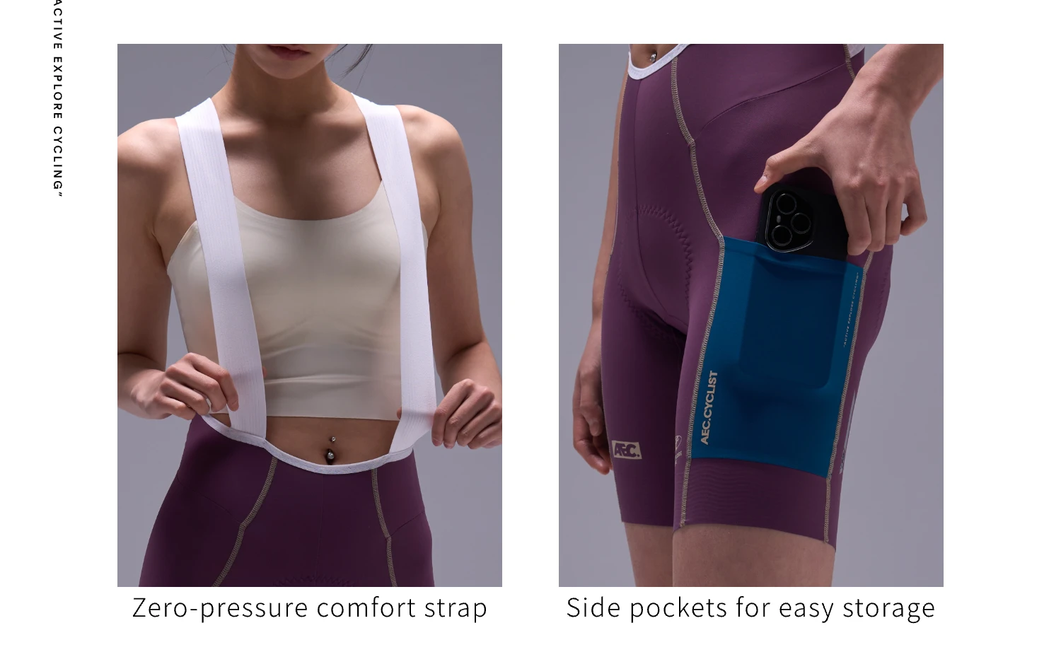 aec 2025, neue Herren-Radhose der Chi Ran-Serie – professioneller, hochelastischer Hosenträgerstil für Rennräder – Detail 9