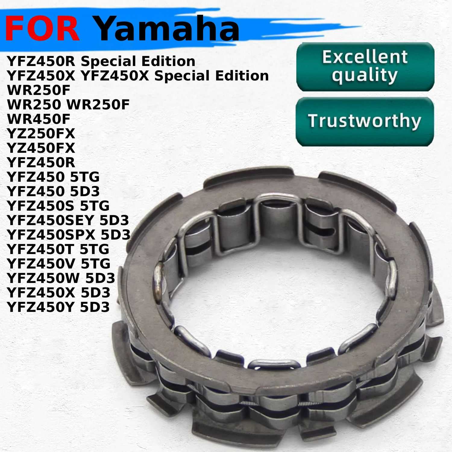 

Motorcycle Starter Clutch Bearing For Yamaha WR250 WR250F WR450F YZ250FX YZ450FX YFZ450R Special Edition YFZ450 5TG 5D3