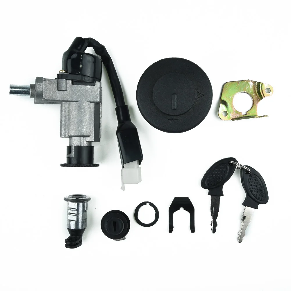 شاحنات السيارات مفتاح إشعال مجموعة غلق ل GY6 139QMB 50 125cc/150cc سكوتر قطع غيار السيارات 4 دبابيس مفتاح المنافذ