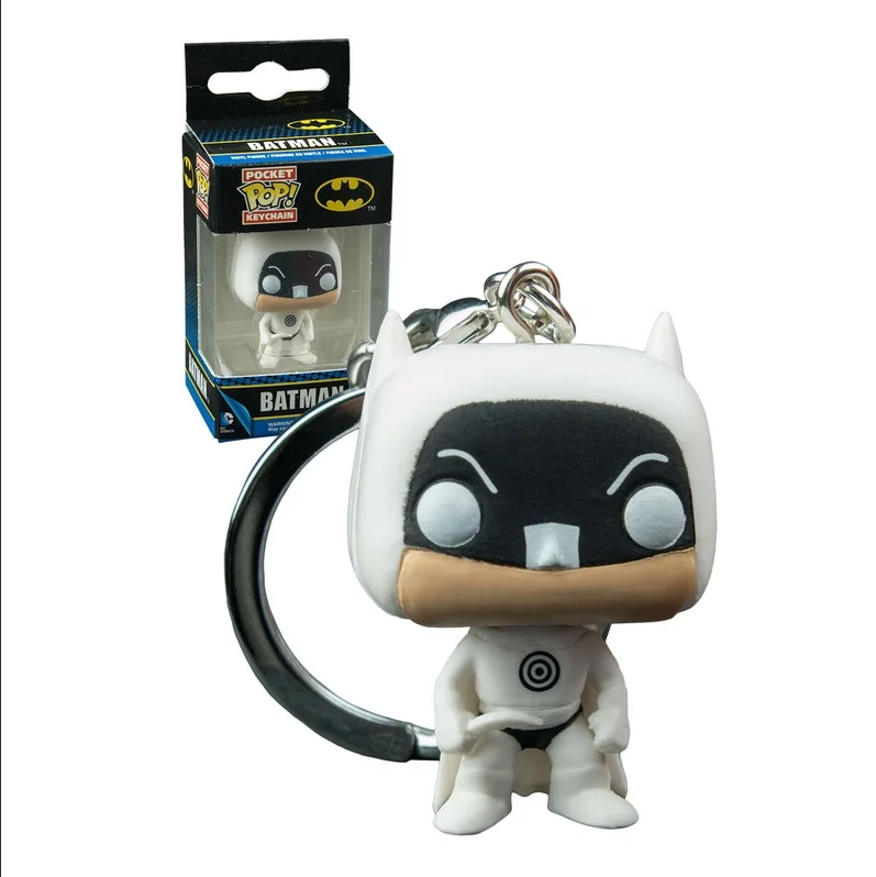 FUNKO POP HEROES Batman Dceased Comics PVC Dark Knight Keychain Game Stop Exclusive Vinyl Figure Toy Pocket Pop Keychain Toys