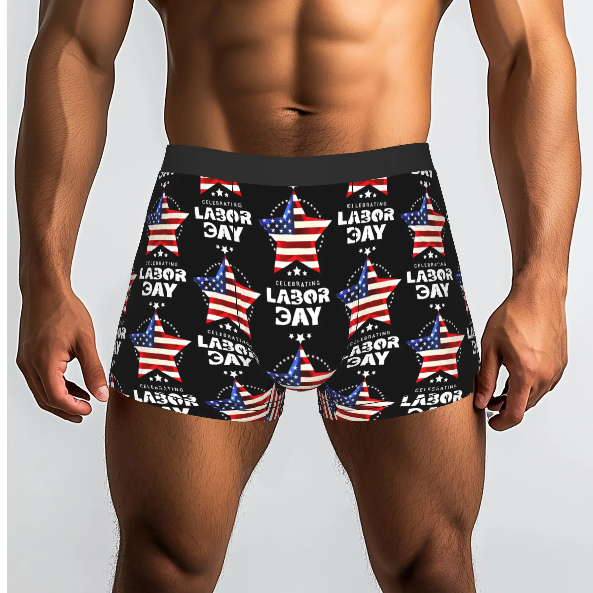 Labor Day Gift  Labor Movement Underpants Homme Panties Male Underwear Print Shorts Boxer Briefs