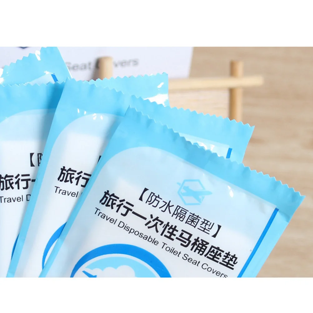 

50Pcs Disposable Toilet Seat Covers Portable Absorbent for Travel Shopping Mall Toddlers Kids Germ Protection Tiolet Seat Covers
