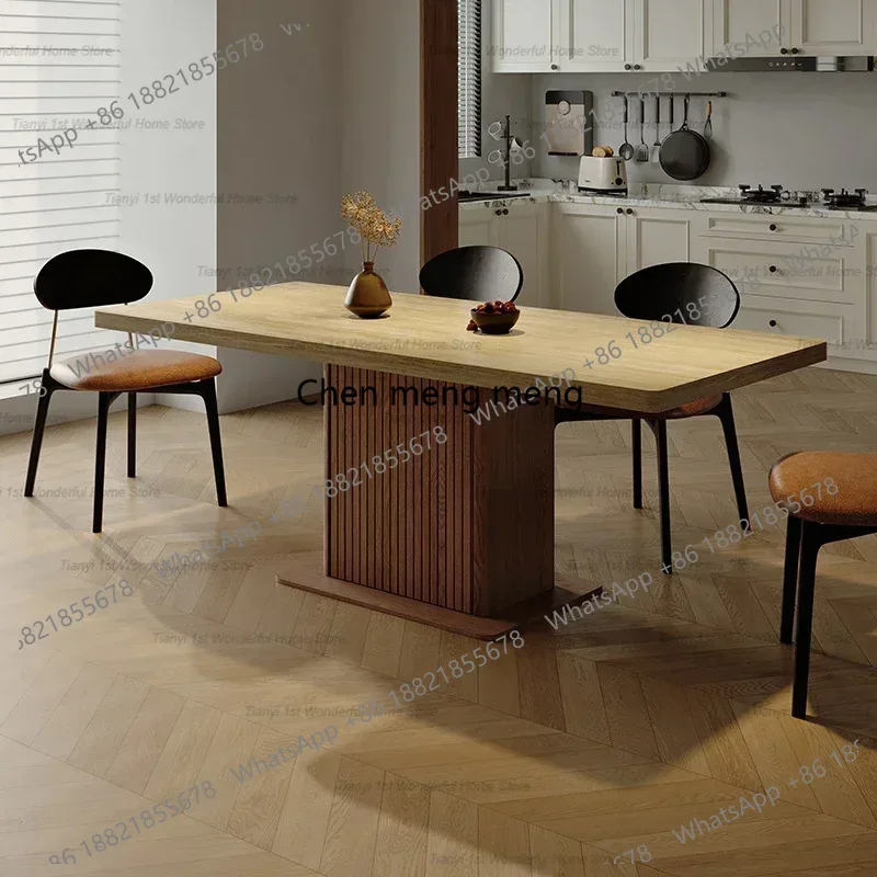 

Modern High-end Designer Solid Wood Dining Tables Italian Style Simplicity Dining Table Restaurant Home Furniture Vaisselle