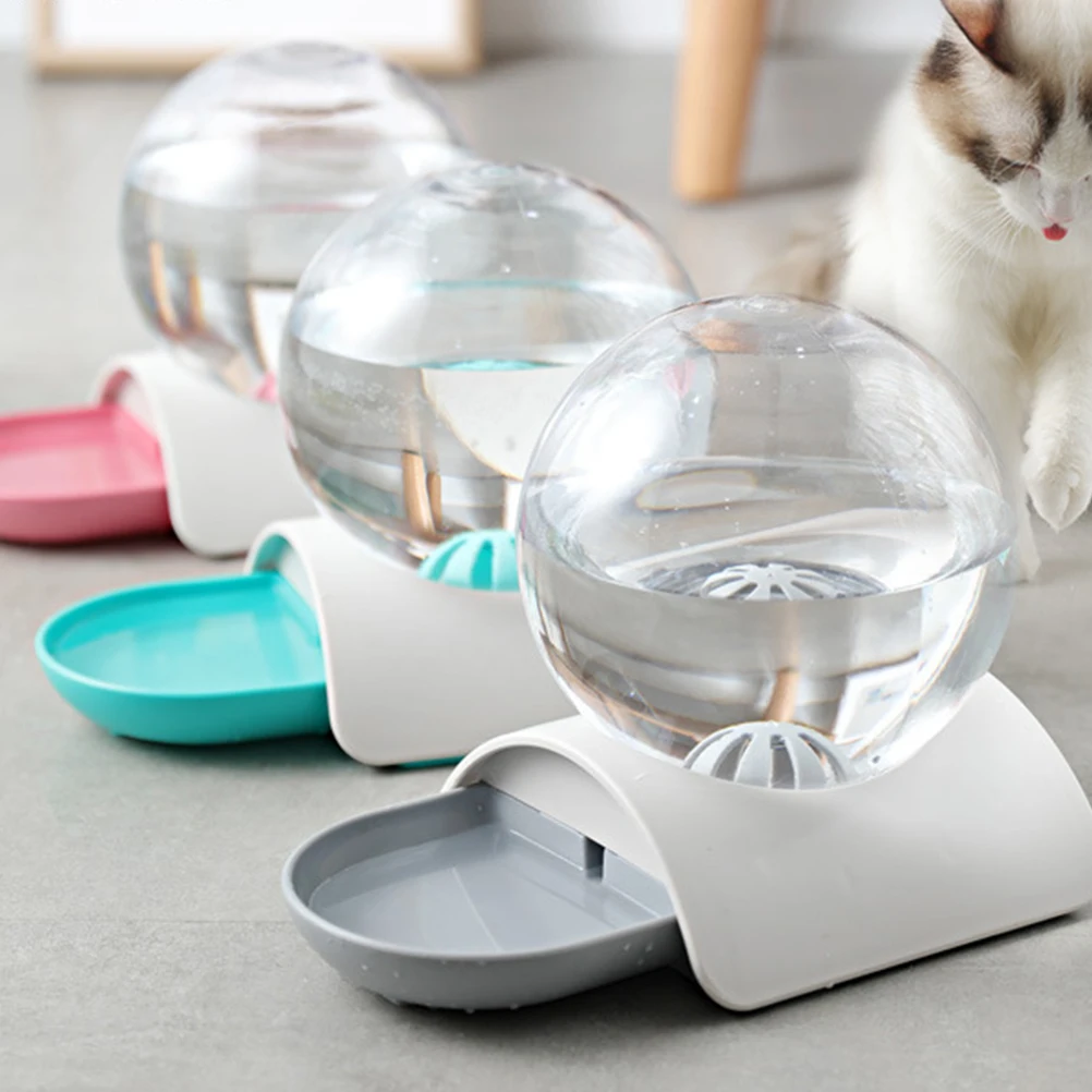 

Pet Automatic Water Dispenser Anti- Bowl Pink Durable Safe High-Density Smooth Surface Pet Drinking Supplies For Cat Dog