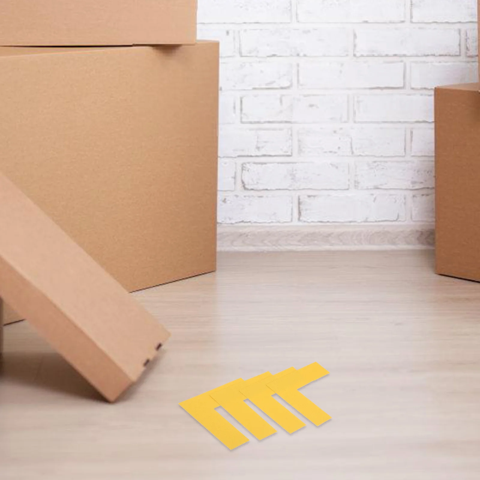 

8Pcs Ground Position Markers L-Shaped Wear-Resistant Floor Decals for Office Warehouse Efficient Area Organization Stickers