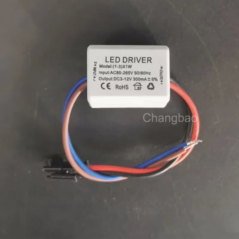 (1-3)X1W 3-12V 300mA 3W 600mA Constant Current High Power Led Driver