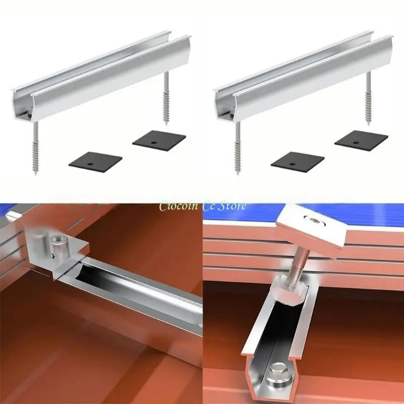 

X90F, 6 шт., набор универсальных монтажных кронштейнов для солнечных панелей, удобный для жилых и морских объектов, на крышах