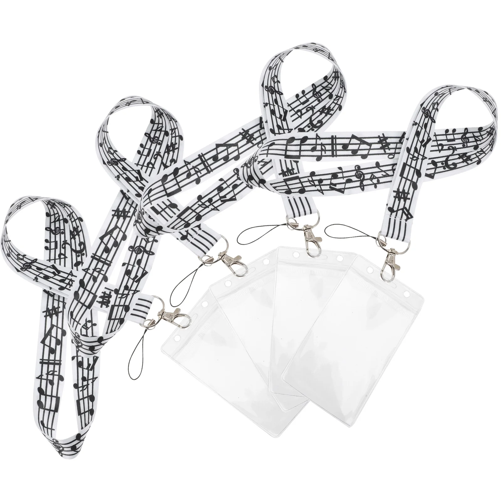

4pcs Anti-Lost Phone Lanyards Versatile Neck Straps Decorative Hanging Ropes For Id Chest Cards Game Console