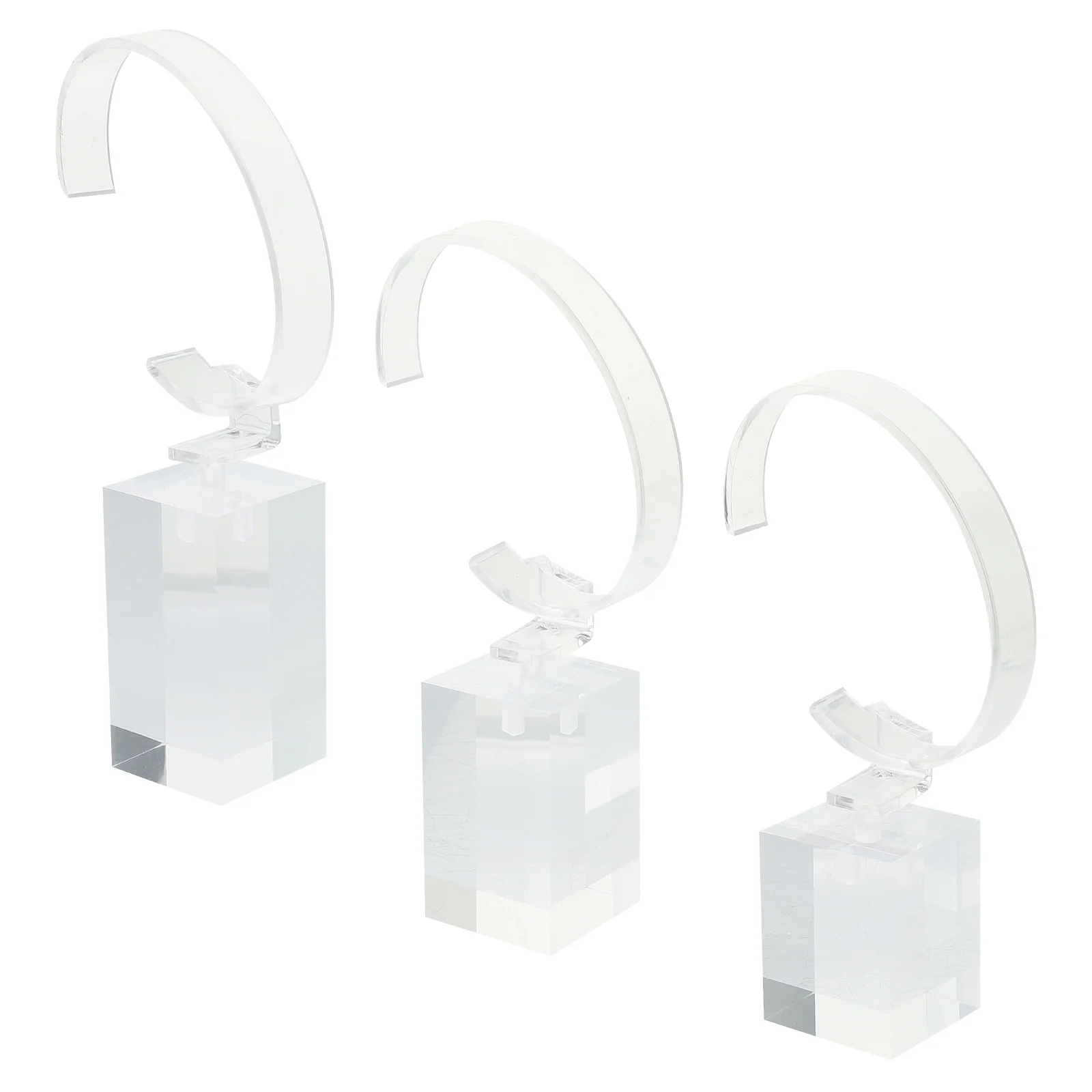 

3-шт. подставка для часов, акриловый держатель, полка для хранения, полки для умных часов, ювелирный браслет, компактный наручный браслет