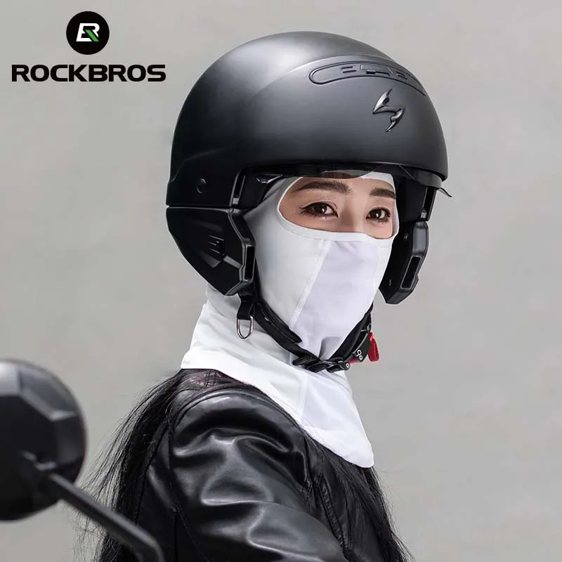 ROCKBROS Summer Cap Sunscreen Ice Silk Balaclava For Women Men Elastic Breathable Outdoor Sports Cycling Hiking Fishing Headwear