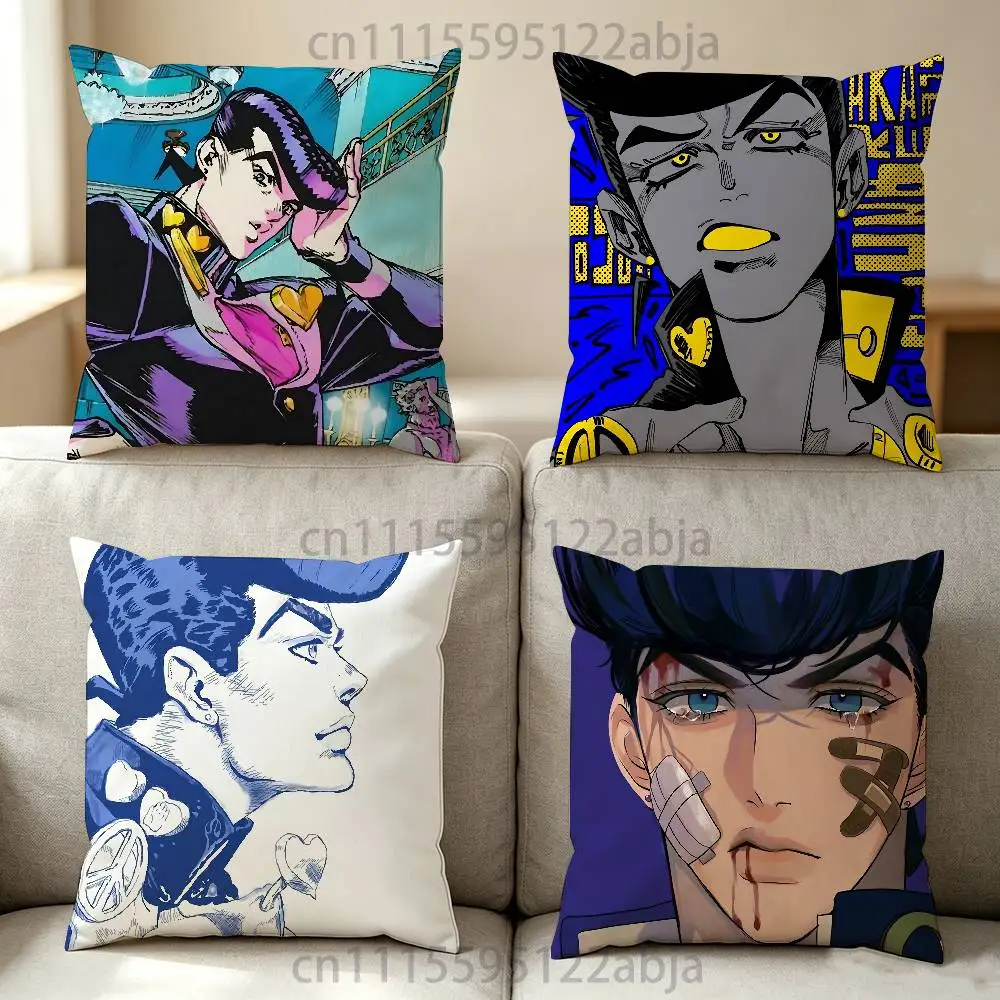 J-Josuke J-JOJO Throw Pillow Case Decoration Bed Custom Square Pillowcase Pad Cover