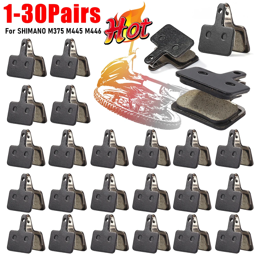 1-30 paar MTB Mountainbike Bremsbeläge Fahrrad Harz Halbmetallische Scheibenbremse Teile für M375 M445 M446 öl Disc Bremsbeläge