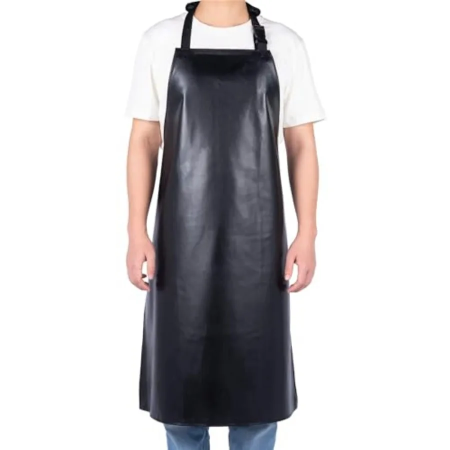 

Heavy Duty Vinyl Waterproof Apron for Unisex Adult, Ultra Lightweight, Chemical Resistant Industrial Work Apron