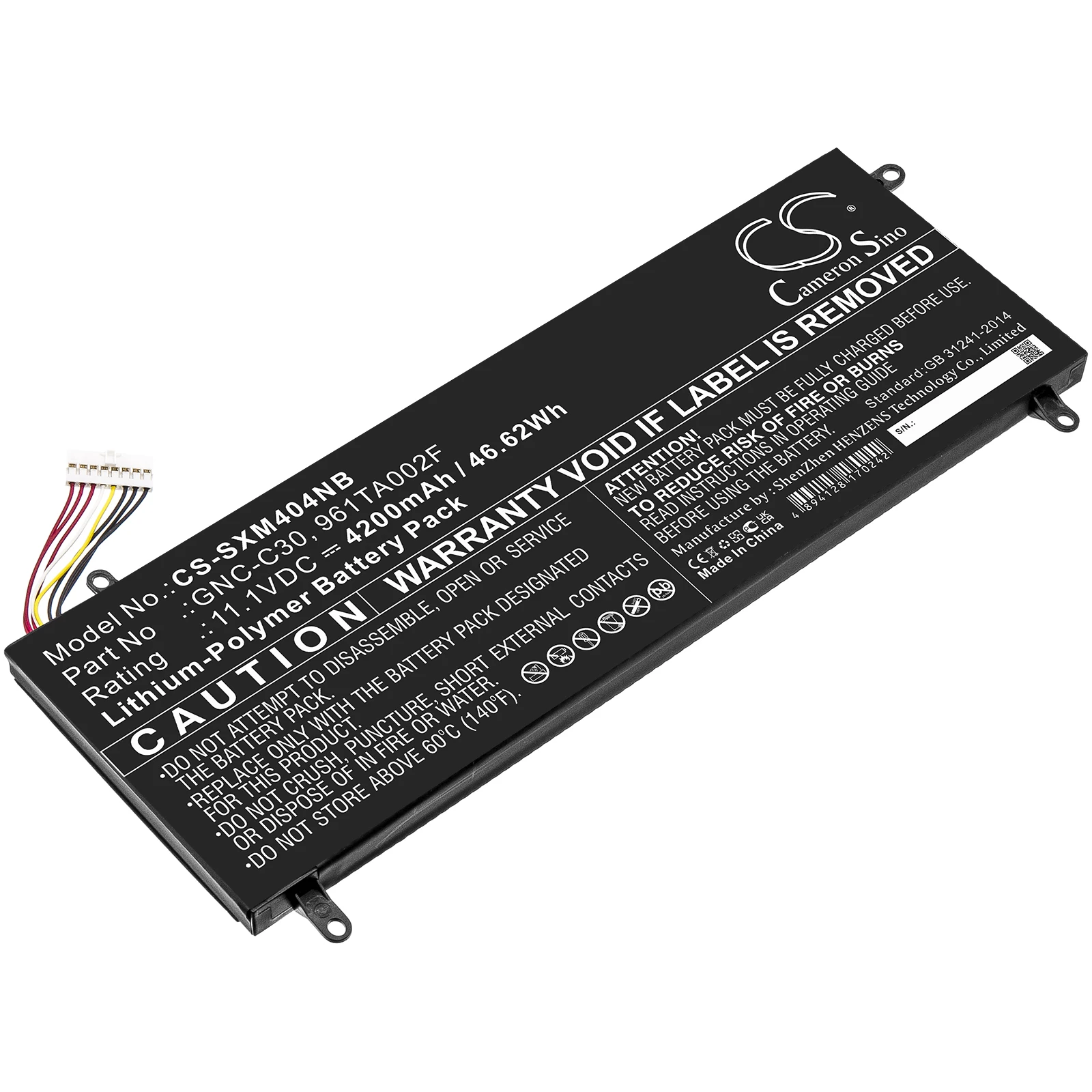 Li-Polymer Notebook, Laptop Battery for Gigabyte 11.1v 4200mAh