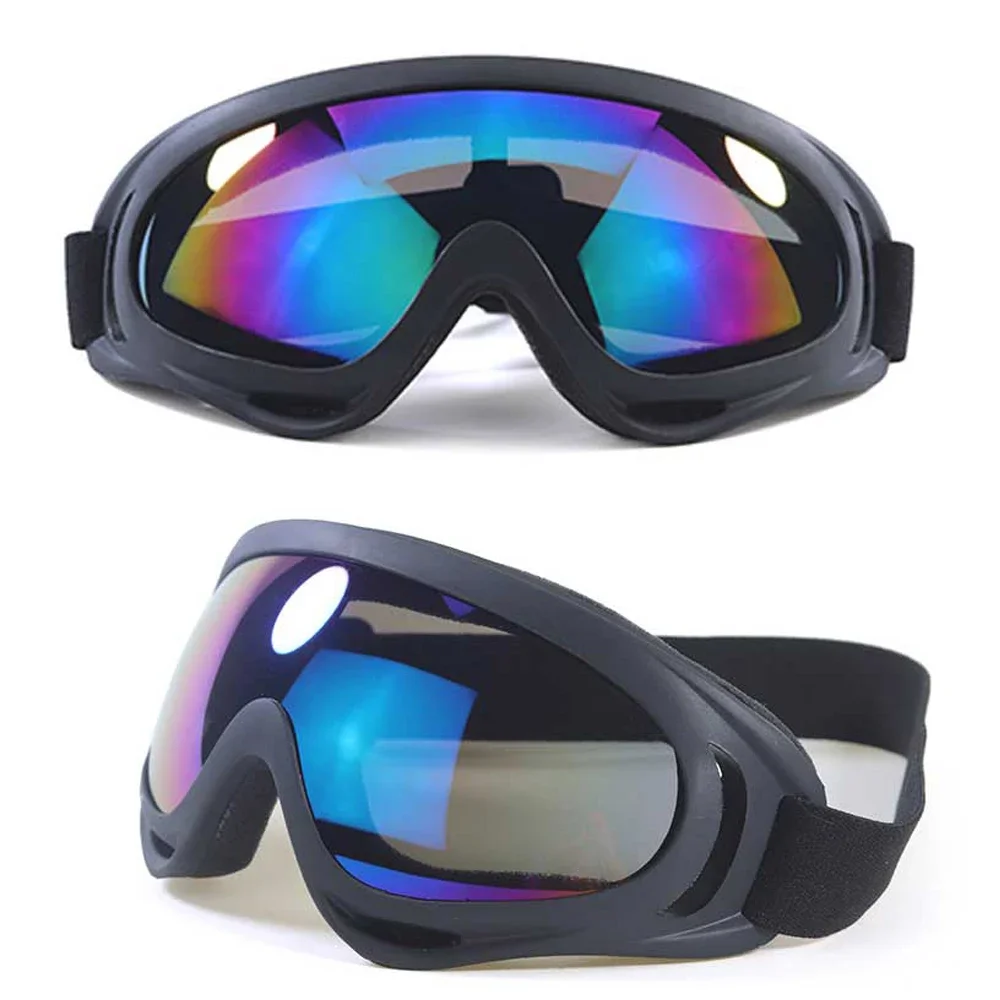 

2Pack Kids Snow Goggles UV400 TPU Impact-Resistant Game Safety Goggles Windproof Sandstorm Prevention Commute Hiking Glasses