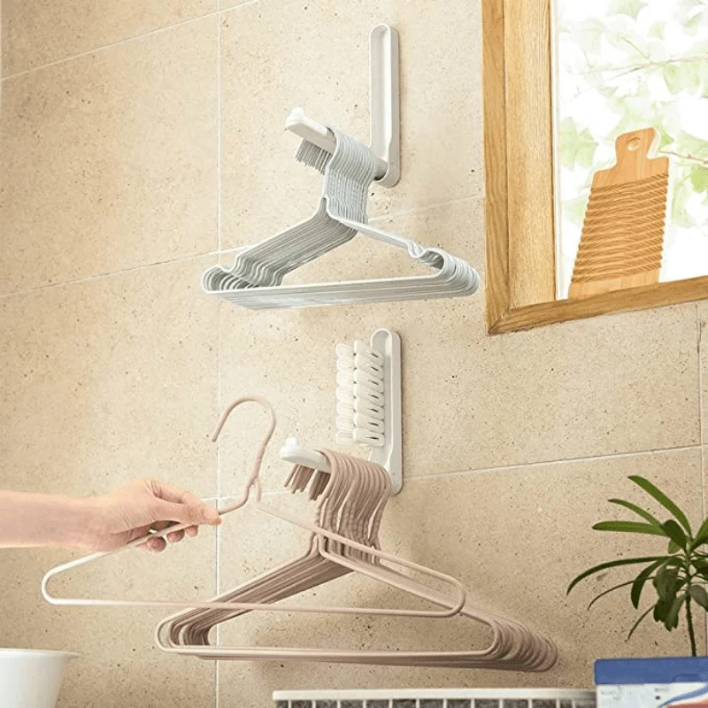 1pc Closet Space Saving Device, Foldable Hanging Storage Organizer, Closet Hanger Organizer and Closet Storage Stand