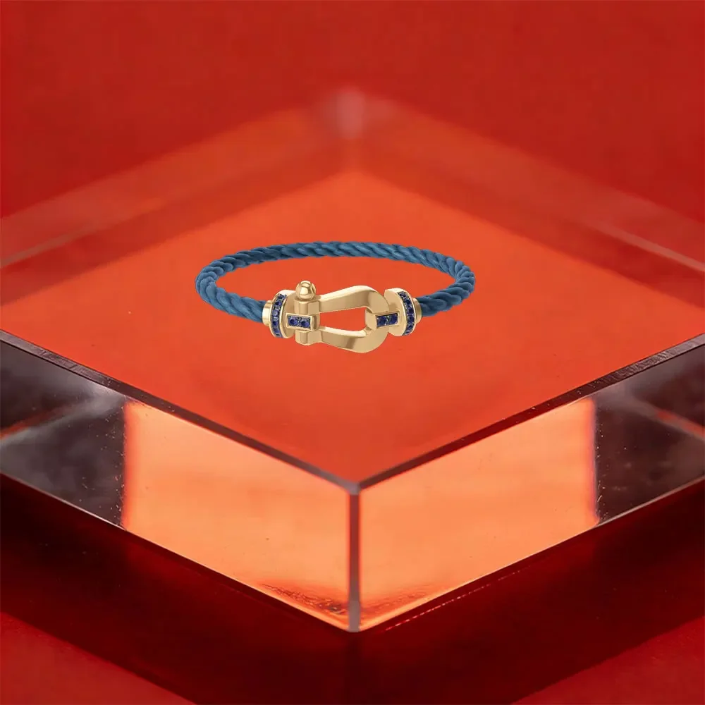 

2026 High-Quality Classic Large-Diameter Half-Diamond Bracelet - Suitable for Daily Wearing