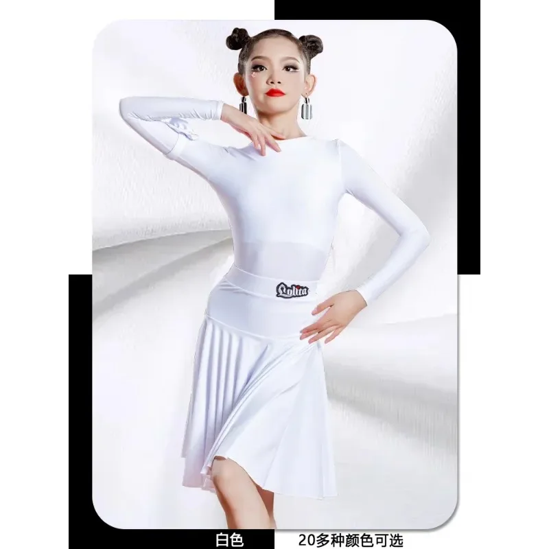 Many Colors Children'S National Standard Ballroom Dance Dress Girls Competition Latin Dance Dress Kids Performance Costume