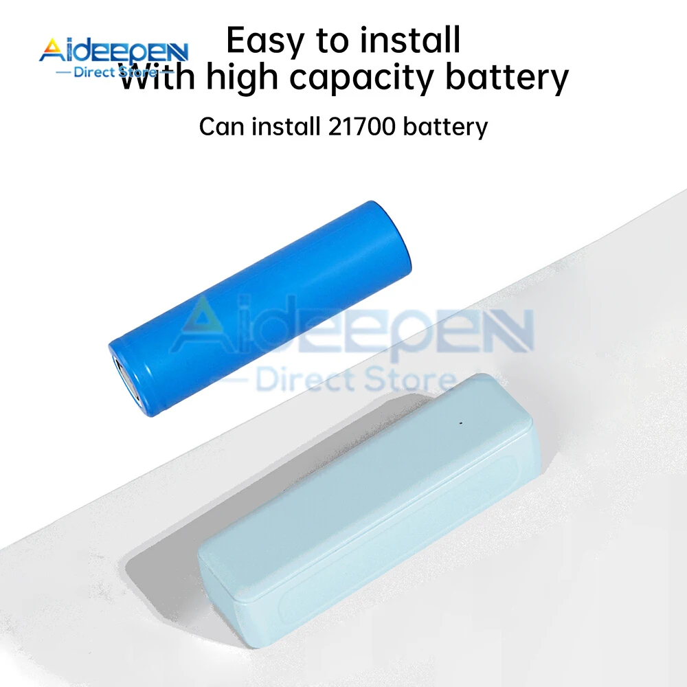 1x21700 Зарядное устройство, держатель Power Bank, чехол «сделай сам», TYPE-C USB 21700, чехол для хранения аккумулятора, 5 В, 2,1 А
