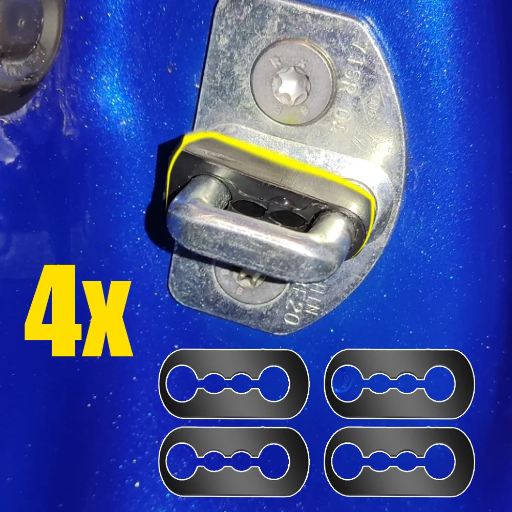 

4Pcs Car Door Lock Sound Deadener Damper Buffer For Lada Vesta 2015 2016 2017 2018 2019 2020 2021 2022 2023 Reduce the noise