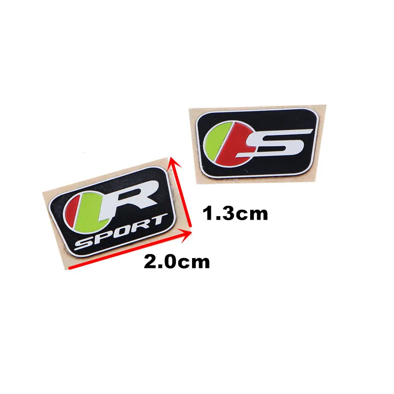 3D Metal S R Sport Logo Car Steering Wheel Emblem Badge Trim Sticker For Jaguar XF XE XJ XEL F-Type F-PACE Interior Accessories