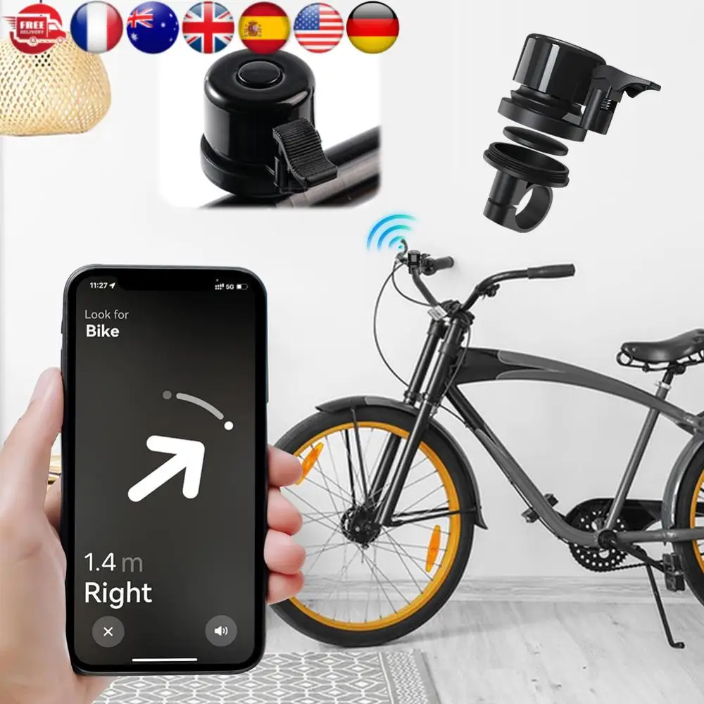 

Bicycle Bell for Apple AirTag Bike Mount Bicycle Bell Anti-Theft Bike Ring for Air Tag GPS Tracker Under Bike Bell Holder