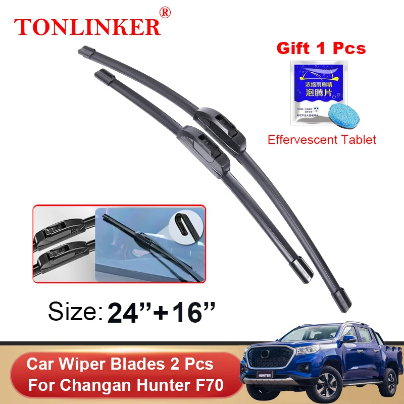 

TONLINKER Wiper Blades For Changan Hunter F70 2020 2021 2022 2023 Car Accessories Front Windscreen Wiper Blade Brushes Cutter