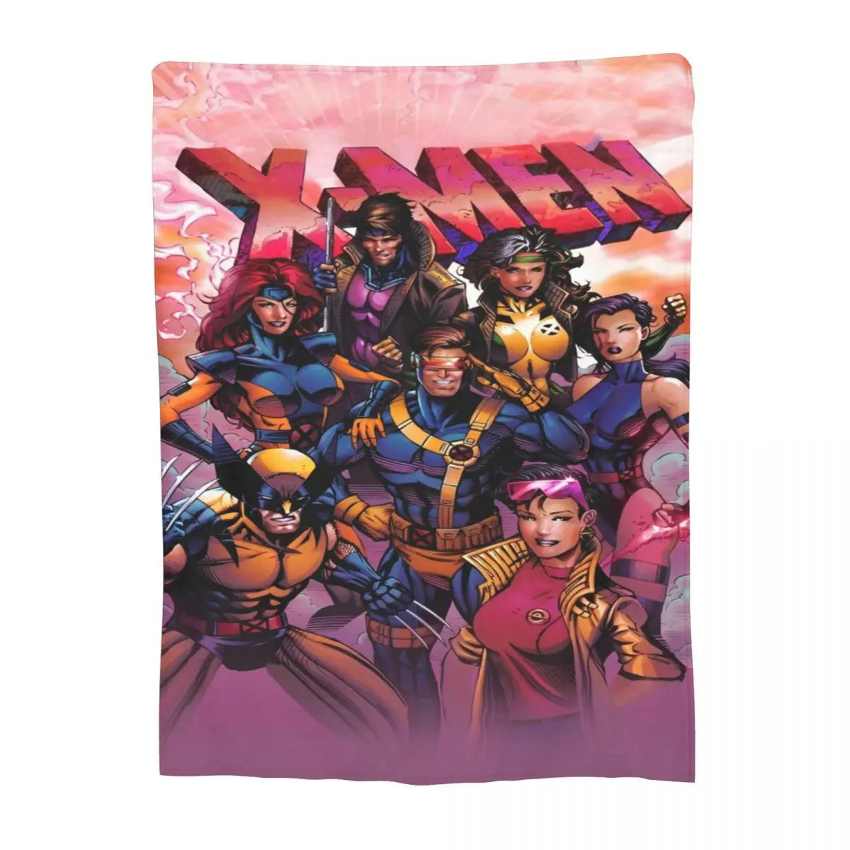 Cozy X-MAN X Man Marvel Hero Blanket Accessories Sofa Decorative Throws And Blankets Soft Flannel for Bedroom