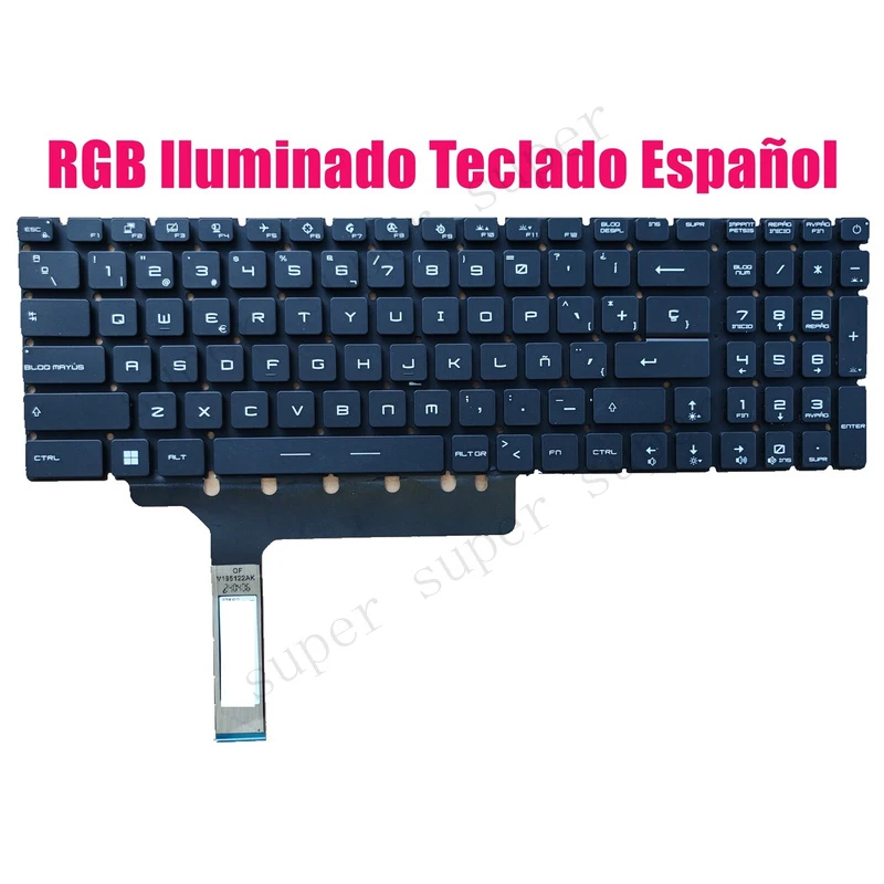 

SSS+ Spanish RGB Backlit keyboard for MSI Vector GP77 13VG/13VF/13VD