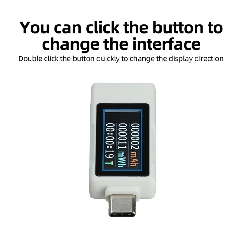 Current and Review Tool with Screen for Repair Work, Charging Data Reader for Cable Review, Capacity Display, and Y5GB