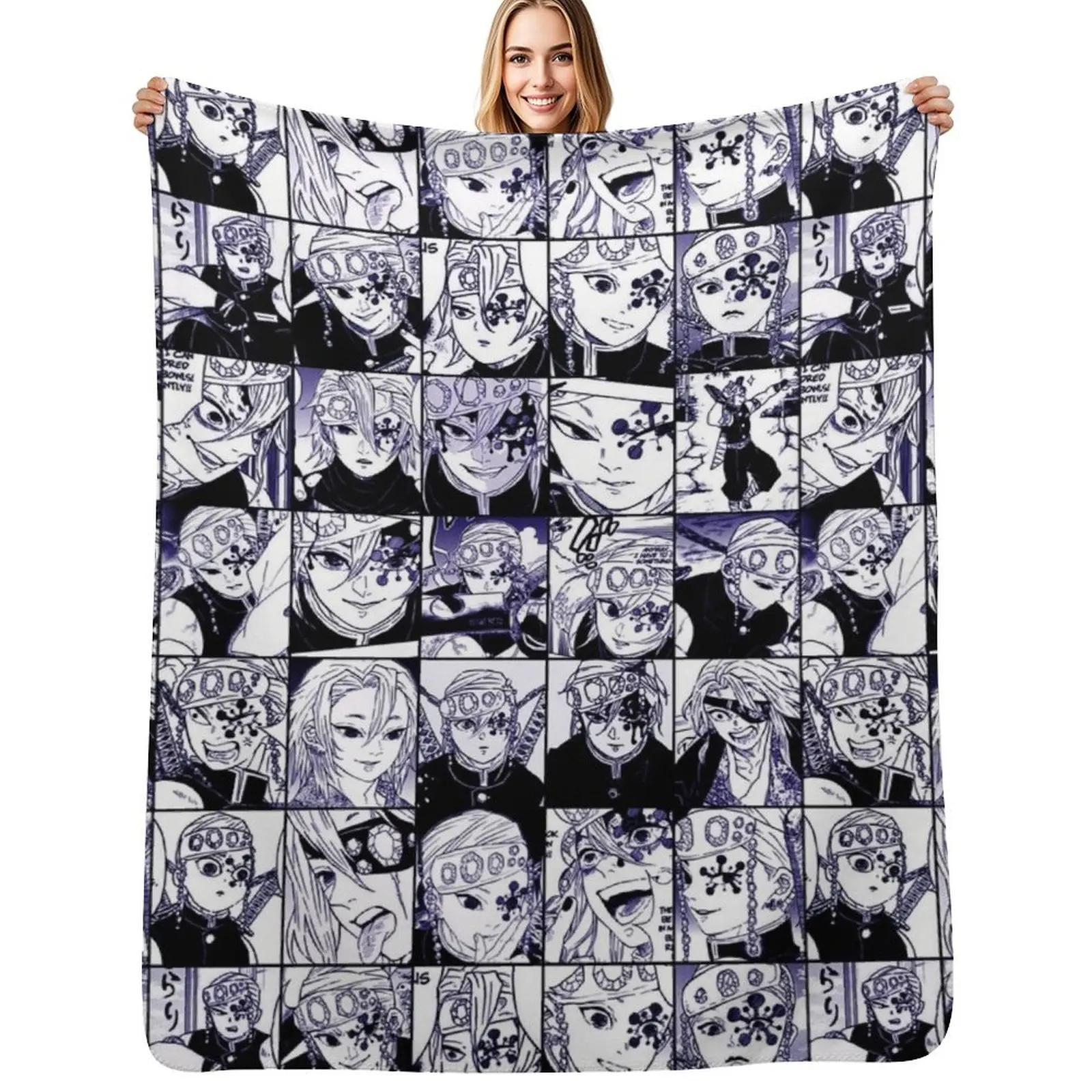 

warrior- collage color version Throw Blanket Luxury Thicken bed plaid Blankets